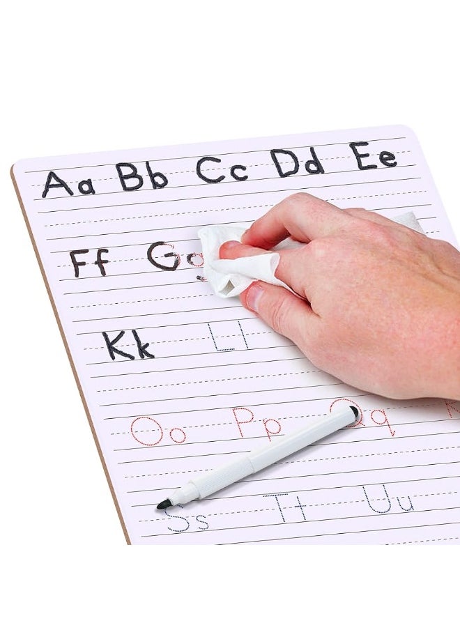Scribbledo Scribbledo Dry Erase Handwriting Practice for Kids 9 x 12 inch Alphabet Tracing Board Whiteboard Letter Tracing for Kids Ages 3-5 Write and Wipe Alphabet Practice Cards Letters Writing Board  - Image 4