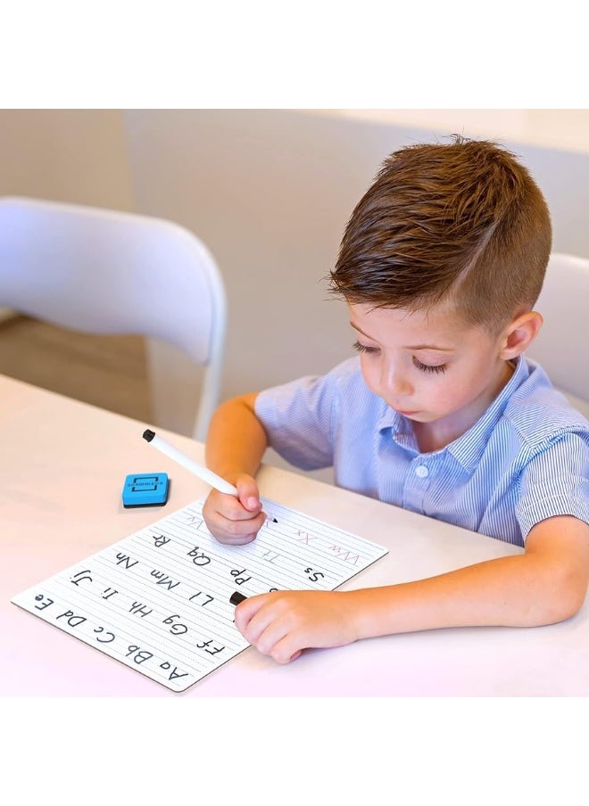 Scribbledo Scribbledo Dry Erase Handwriting Practice for Kids 9 x 12 inch Alphabet Tracing Board Whiteboard Letter Tracing for Kids Ages 3-5 Write and Wipe Alphabet Practice Cards Letters Writing Board  - Image 3
