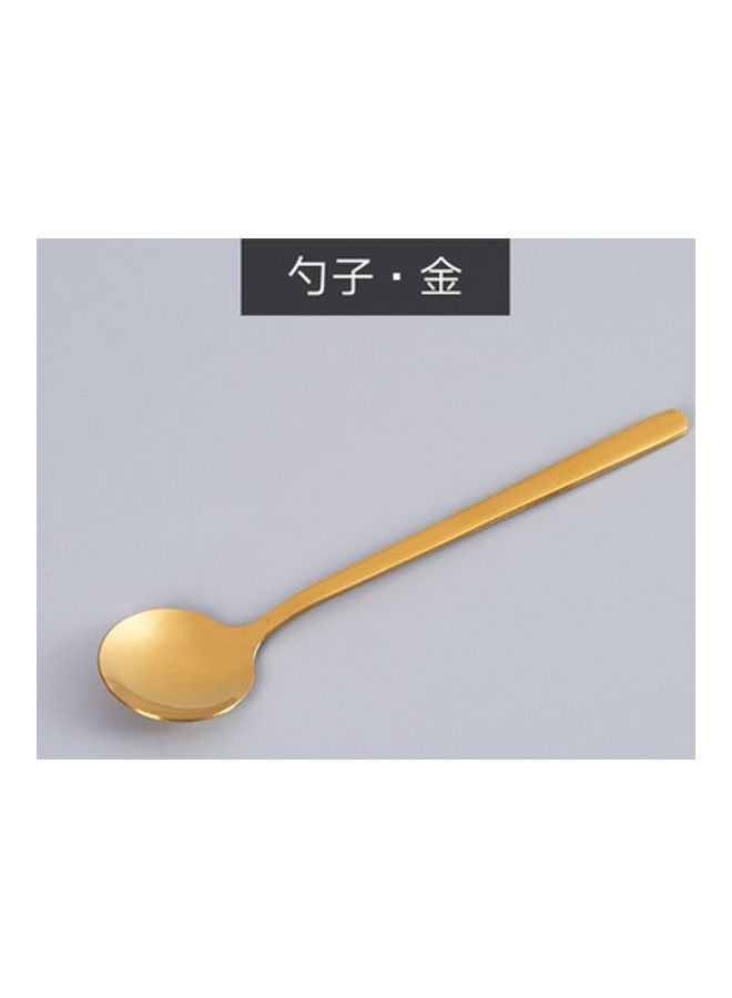 NIBEMINENT Coffee Cup And Saucer With Spoon Set White/Gold - Image 2