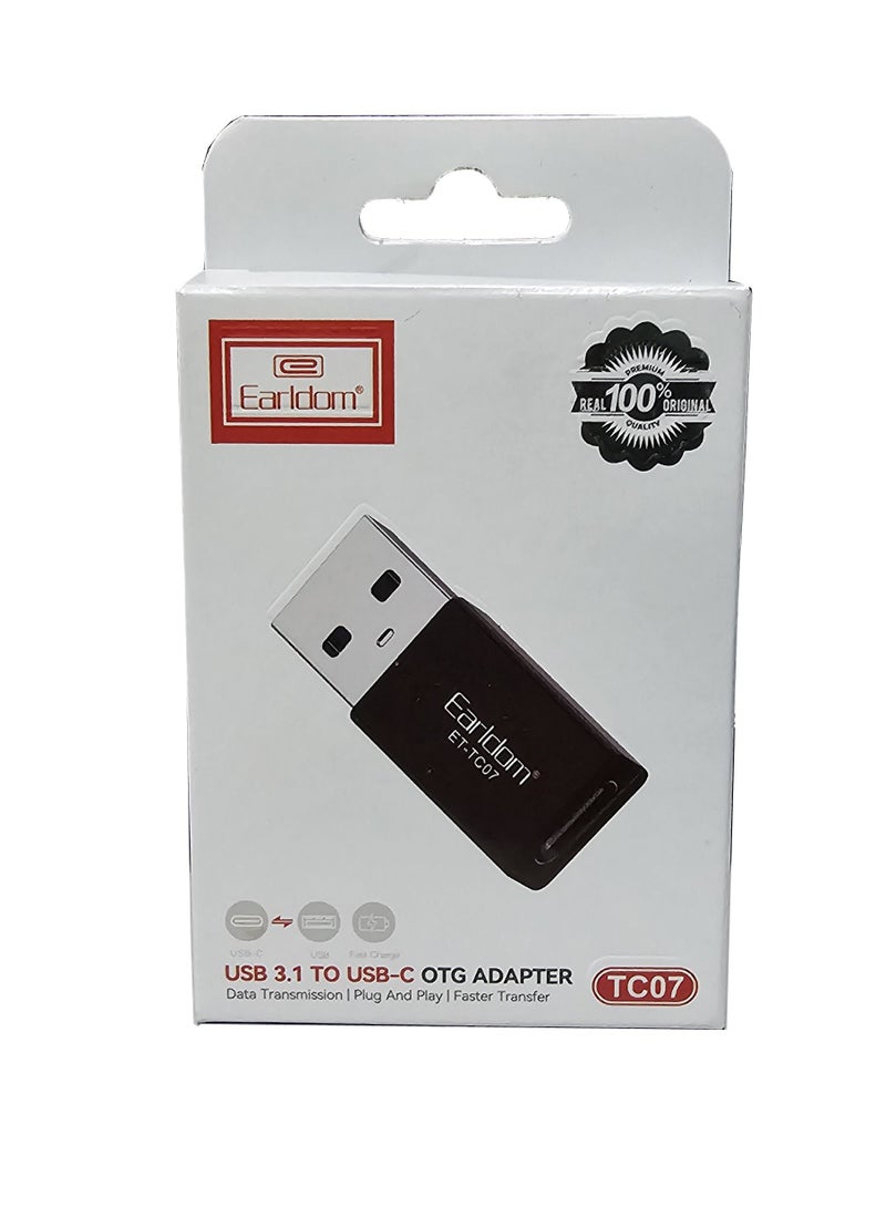 أيرلدوم من النوع C إلى محول USB أسود - Image 1