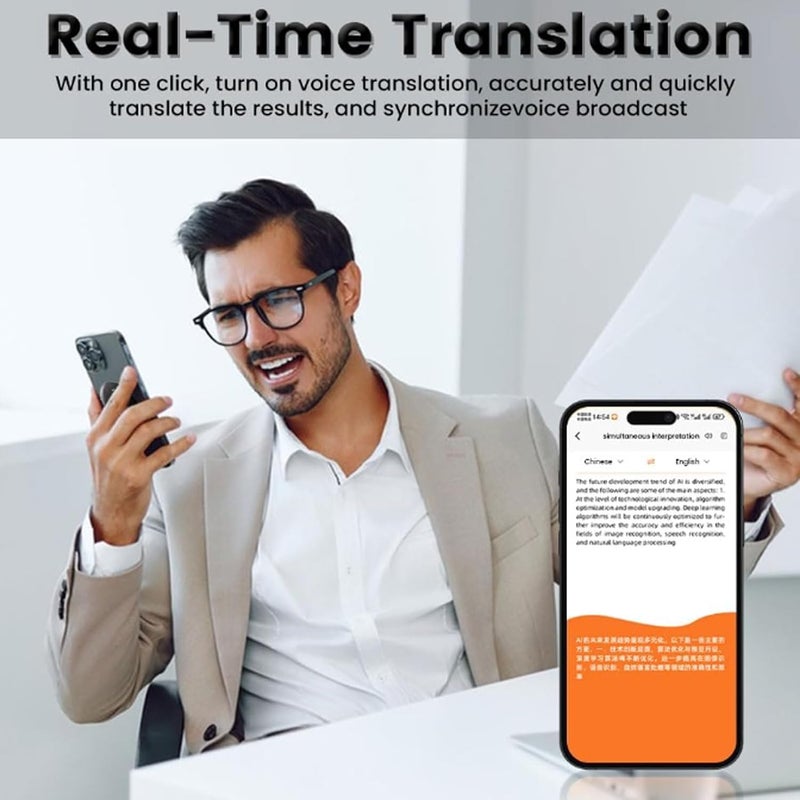 Luocute 138 Languages Voice Photo Video Call Translation Device, Magnetic AI Translator with 45 Days Standby - Image 4
