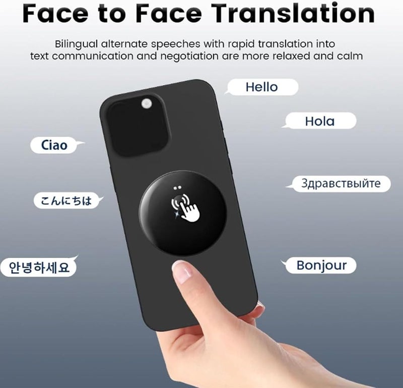 Luocute 138 Languages Voice Photo Video Call Translation Device, Magnetic AI Translator with 45 Days Standby - Image 3