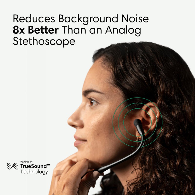 Eko CORE 500™ Digital Stethoscope — 40x Amplification, Active Noise Cancellation, 3-Lead ECG, FDA-Cleared AI, Full-Color Display, FSA/HSA Eligible — Silver, COR501 - Image 4