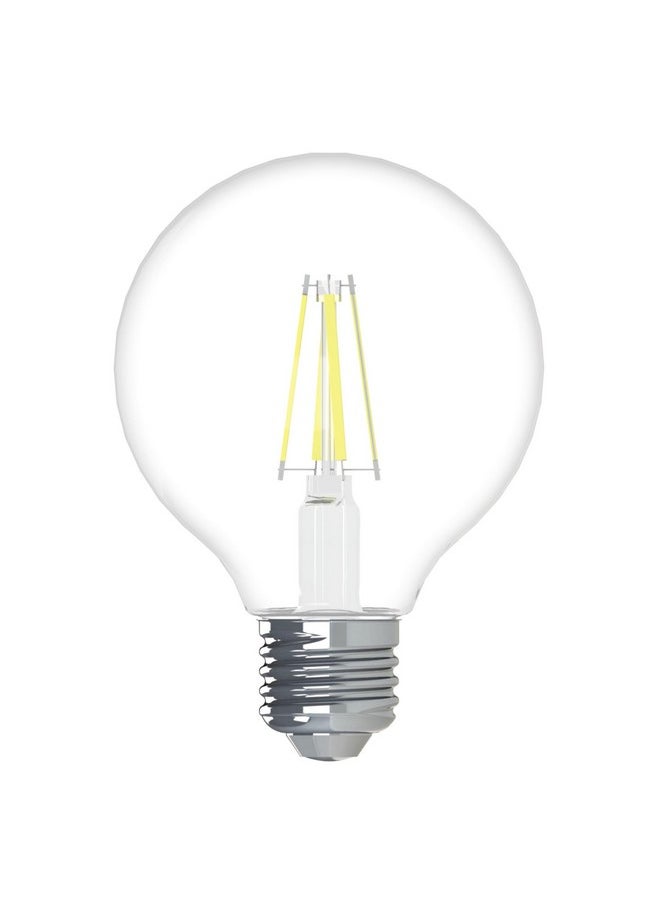 GE - GE Refresh LED Light Bulbs, 60 Watt, Daylight, G25 Globe Bulbs, Clear, Medium Base 3 Count, (1 Pack) - Image 1