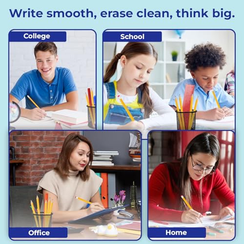 Rosmonde Pencils Bulk, 600 Pack, Pre Sharpened #2, Bulk Yellow Pencils, Easy Hold Grip With Earsers On Top, #2 HB Sharpened, Bulk Supplies for School Districts Classrooms & Colleges - Image 4