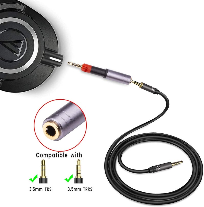 weishan ath m50x 35mm to 25mm Adapter Compatible with AudioTechnica ATHM40X ATHM50X ATHM60X ATHM70X Sennheiser HD598 HD518 HD558 HD595 HD595 HD598se HD569 HD579 HD599 Headphone Jack Adapter - Image 3