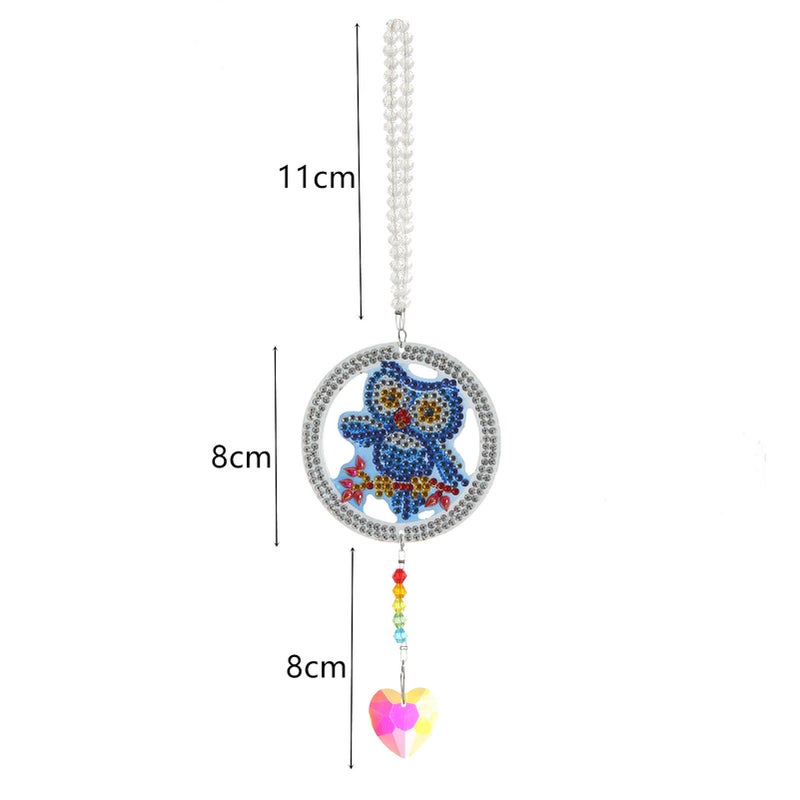 DIY Diamond Painting Crystal Pendant Drill Diamond Embroidery Kit DIY Car Hanging Decoration - Image 2