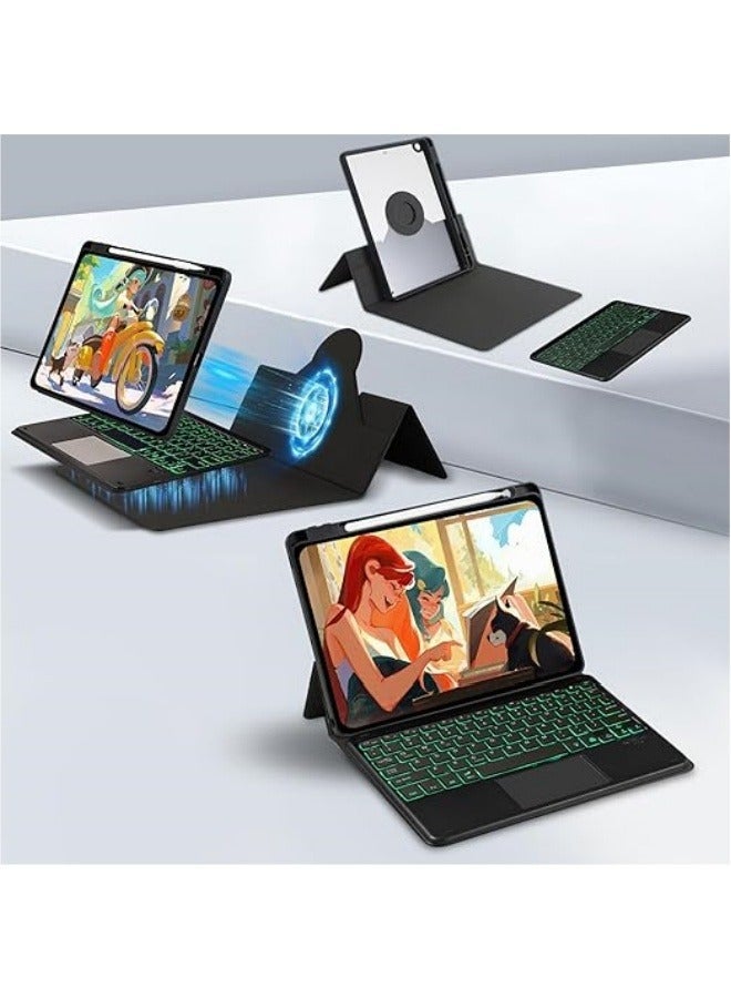 Removable Touched Keyboard Case Compatible with iPad Air 11 Inch 6 Generation 【2024 6th Gen】 Tablet Magic Bluetooth Backlight Holster for M2 - Image 2