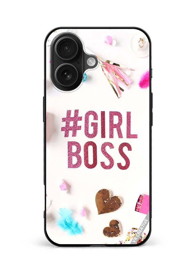 VR CREATIVE Protective Case Cover For Apple iPhone 16 Plus Girls Boss Design Multicolour