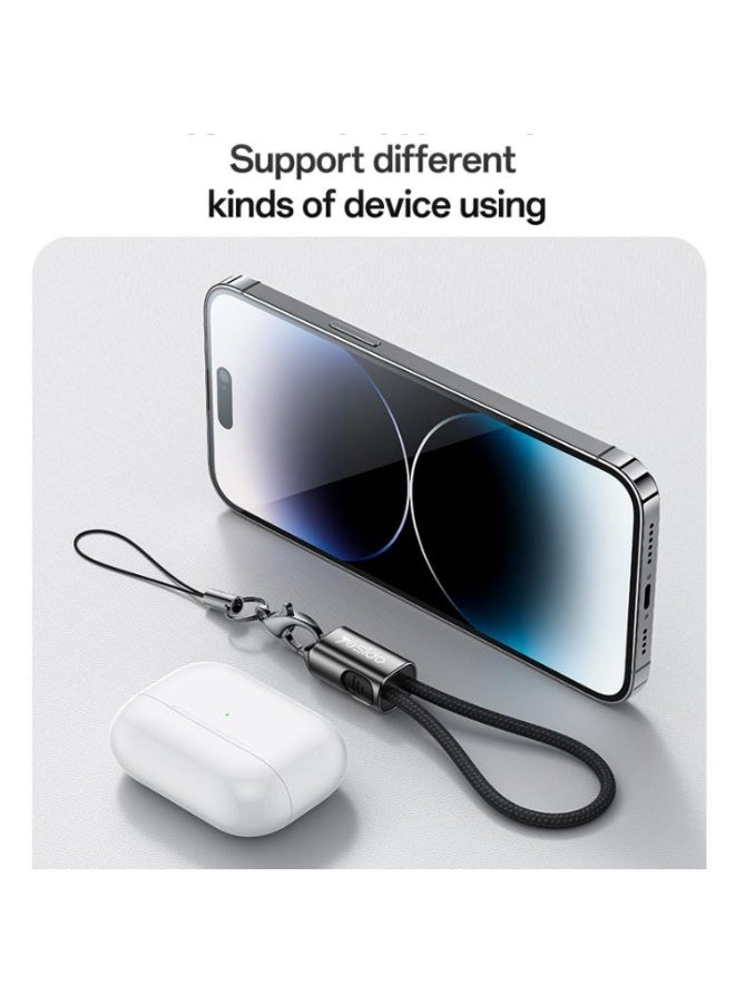 Yesido CA178 Portable Strip PD27W Type-C to 8 Pin Zinc Alloy Data Cable, Length: 20cm(Black) - Image 5