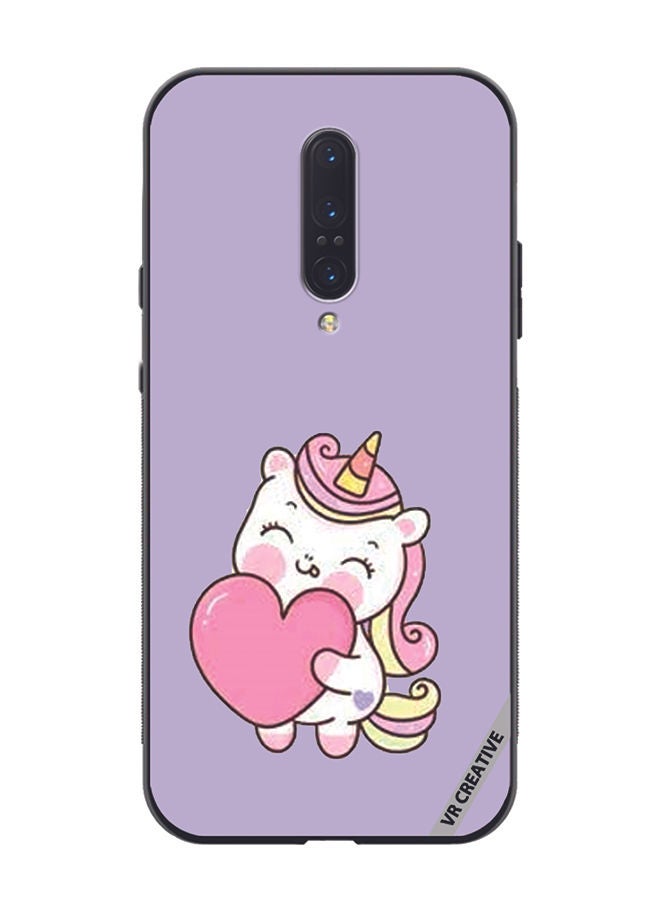VR CREATIVE Protective Case Cover For OnePlus 7 Pro Unicorn Design Multicolour - Image 1