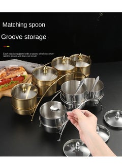 Y&D 3 Piece Set Creative Kitchen Storage 304 Stainless Steel Suit  - Image 3