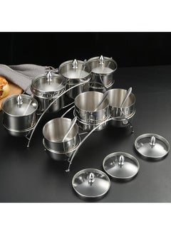 Y&D 3 Piece Set Creative Kitchen Storage 304 Stainless Steel Suit  - Image 2