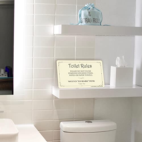GEEKBEAR Do Not Flush Bathroom Sign (Classic) - Stylish Acrylic Design with Complete Hanging Package - Visible and Durable - Risk-Free Purchase Guarantee - Discontinued Soon - Image 2