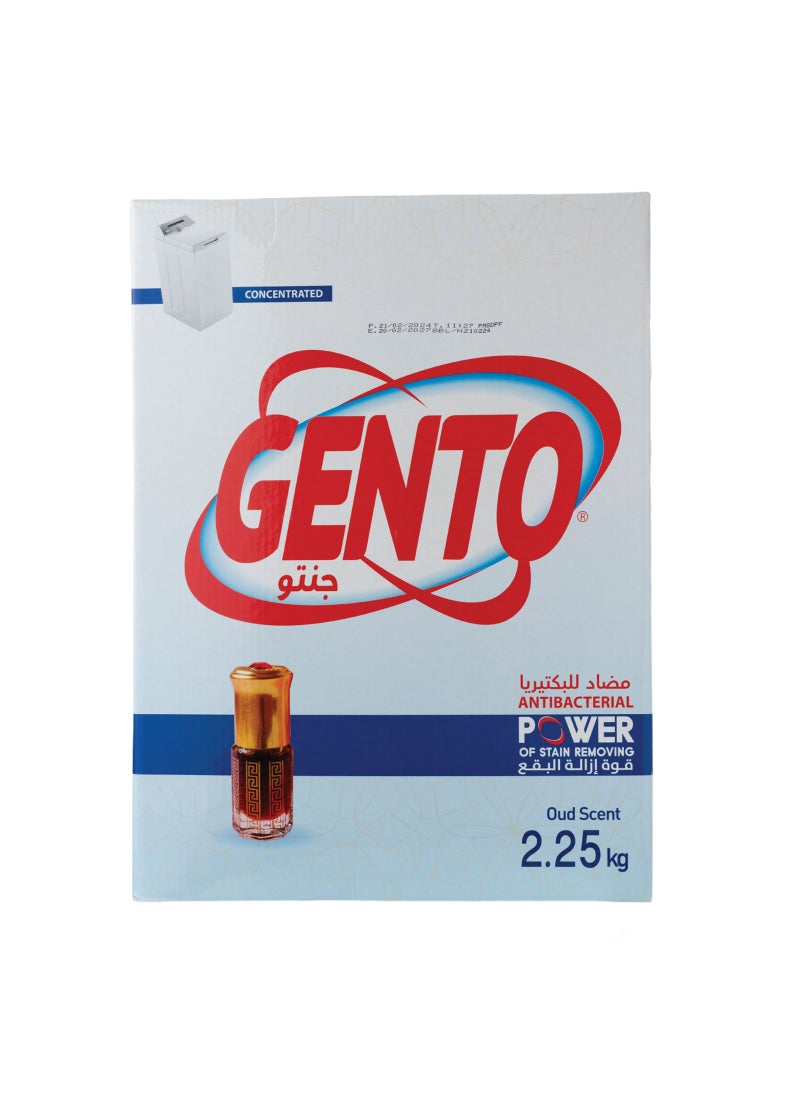 GENTO Powder Detergent Oud High Foam 2.25kg