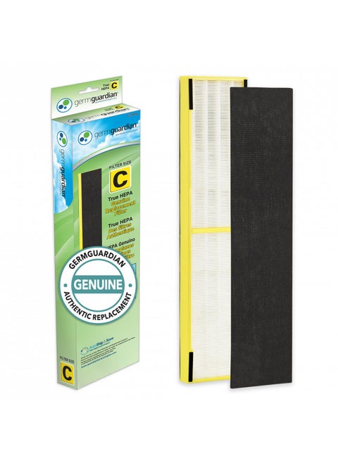 Germ Guardian FLT5000 True HEPA Genuine Air Purifier Replacement Filter C for GermGuardian AC5000E, AC5250PT, AC5300B, AC5350B, CDAP5500, and More