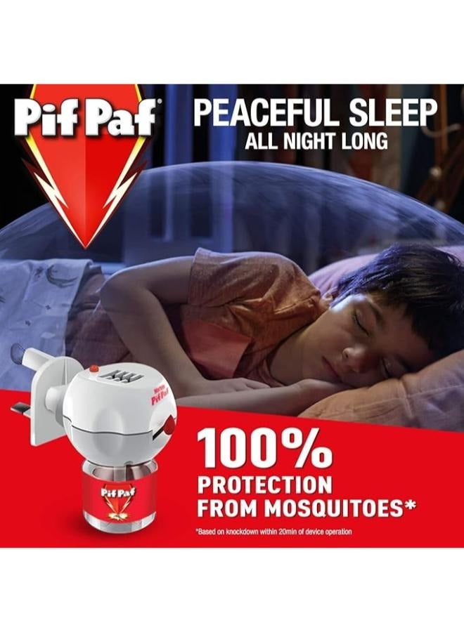 Pif Paf 2Pcs PIF PAF Mosquito Killer Peaceful Night Kit with Refill for 60 Nights 45 Ml - Image 3