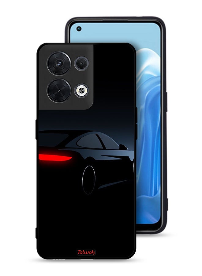 Tolwak Oppo Reno8 5G Protective Case Cover Dark Car  - Image 1