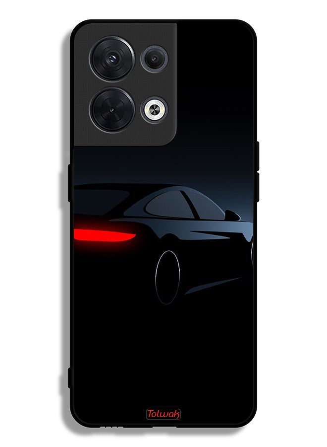 Tolwak Oppo Reno8 5G Protective Case Cover Dark Car  - Image 2
