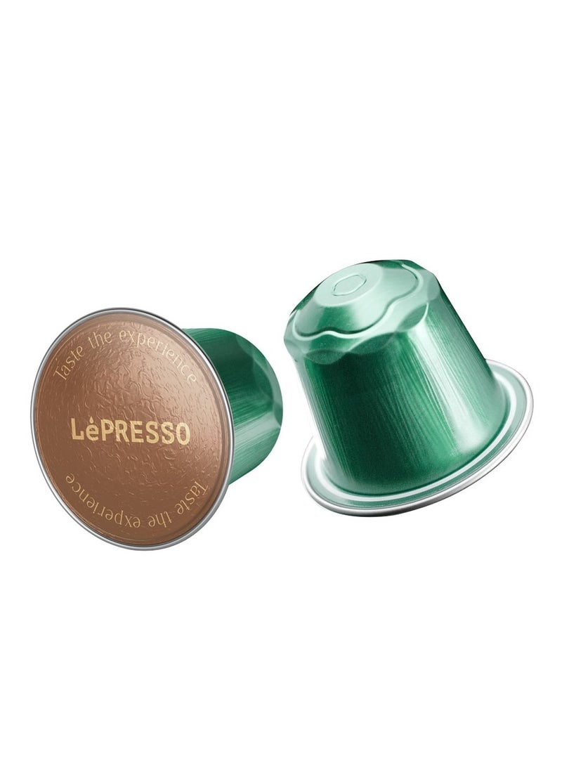 LePRESSO Aluminum capsules for Nespresso 100% Arabica 10pc/ Brazil origin blend/ Single Origin Arabica/ 8 Intensity  - Image 4