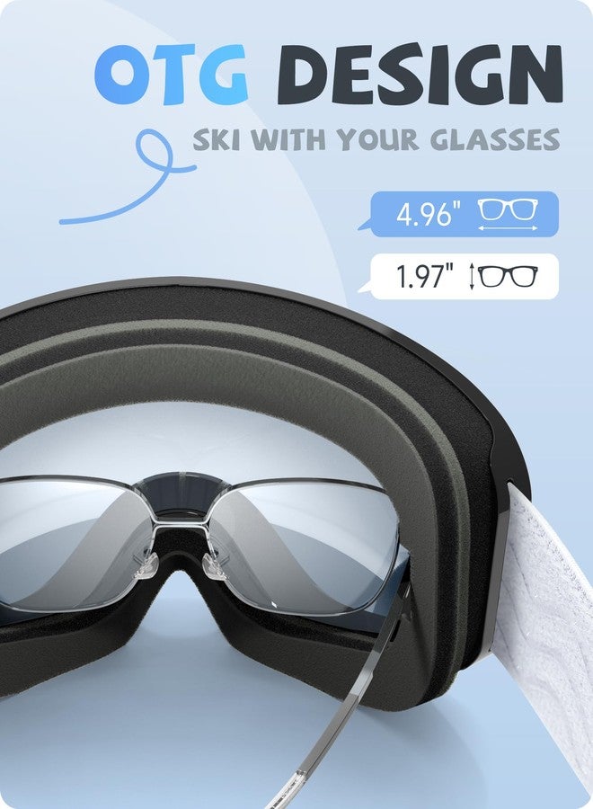 RIOROO Kids Ski Goggles- Skiing Goggles Kids 3-14 Years Compatible with OTG Over Helmet for Boys Girls, Anti-fog 100% UV Protection, Anti-glare Ski Goggles, for Skiing Snowboarding other Winter Sports - Image 5