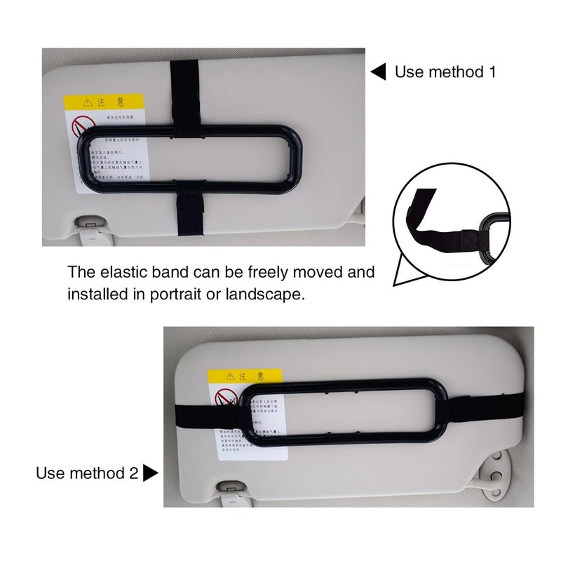 KIDWILL Tissue Box Holder - Pack of 1 |Abs Plastic Bracket with Velcro Straps | Adjustable and Flexible Easy to Use | Suitable for Cars, Suvs and Trucks, Tissue Paper Holder, Sun Visor Napkin Holder - Image 4