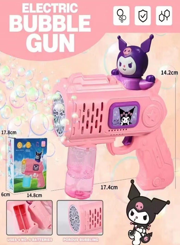 مسدس الفقاعات شخصية كورومي - فقاعات أوتوماتيكية بالكامل، مع تأثيرات إضاءة ملونة