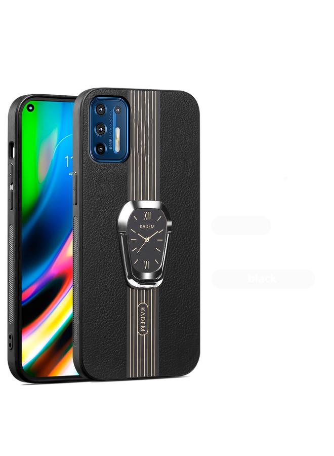 اس-توب جراب لهاتف Motorola Moto G9 Plus، جراب خلفي من الجلد الليتشي المغناطيسي مع حامل - Image 1