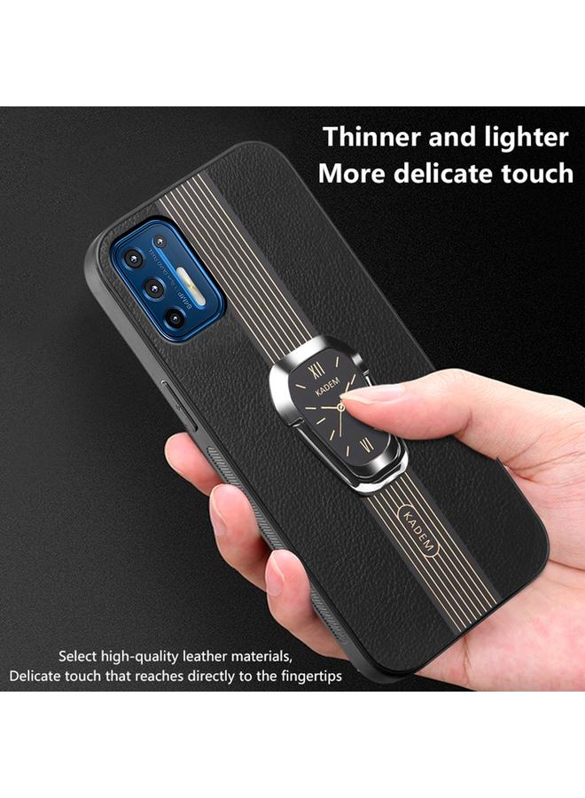 اس-توب جراب لهاتف Motorola Moto G9 Plus، جراب خلفي من الجلد الليتشي المغناطيسي مع حامل - Image 4