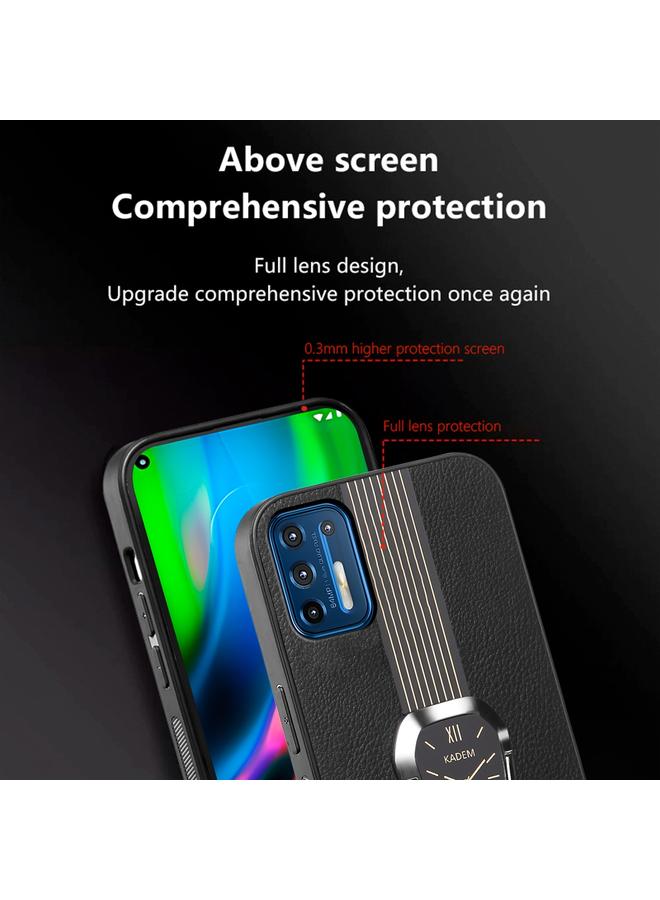 اس-توب جراب لهاتف Motorola Moto G9 Plus، جراب خلفي من الجلد الليتشي المغناطيسي مع حامل - Image 5