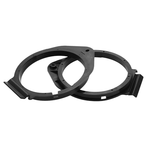 VekAuto 2 Pcs Speaker Spacer Ring Tweeter Speaker Spacer Adapter for GMC Yukon 2007-2019 Waterproof for 6.5'' ABS Black Front Rear - Image 1