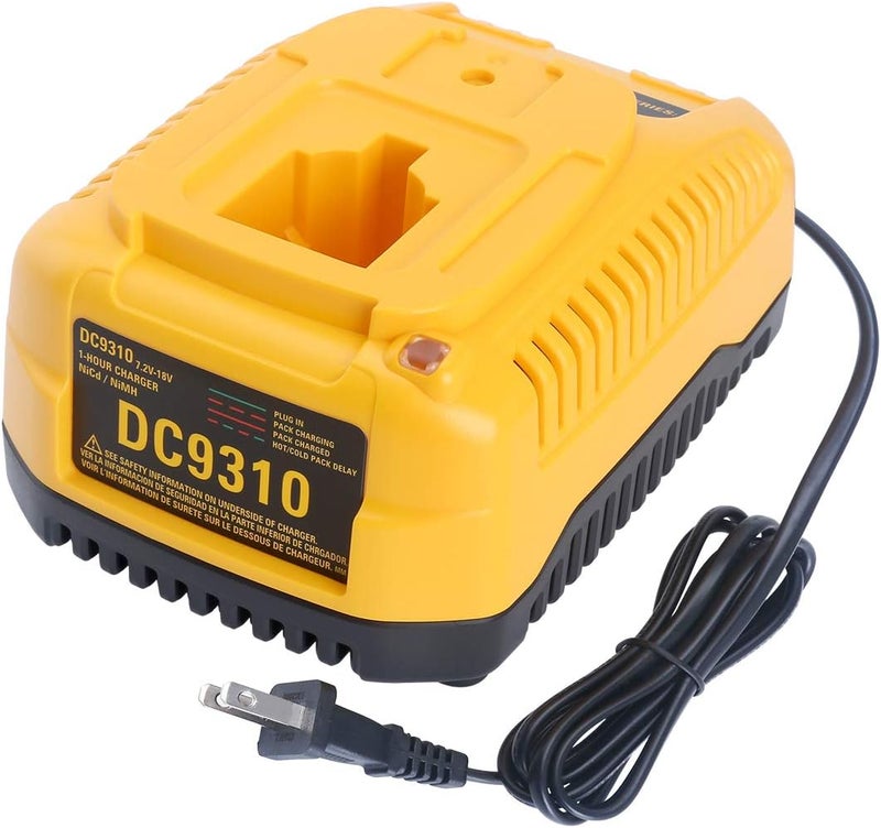 Biswaye DC9310 Charger Compatible with Dewalt 18V XRP NiCad NiMh DC9096 DC9098 DC9099 DW9099 DW9072 DW9057 DW9091 DW9094 DC9071 DW9062 DC9091 Power Tool Battery Charger - Image 1