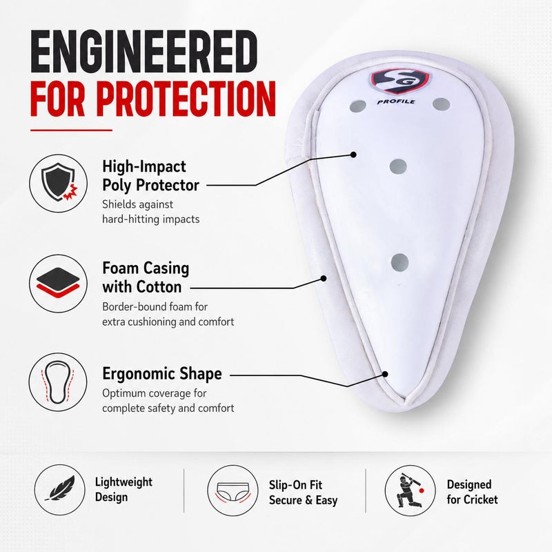 SG Profile A/G Mens | Protective Cricket Abdominal Guard - Size Mens - Image 5