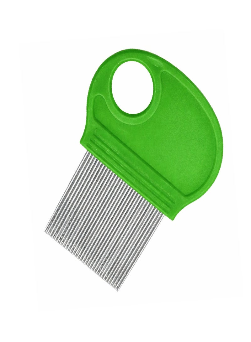Lice And Dandruff Removal Hair Comb - Green