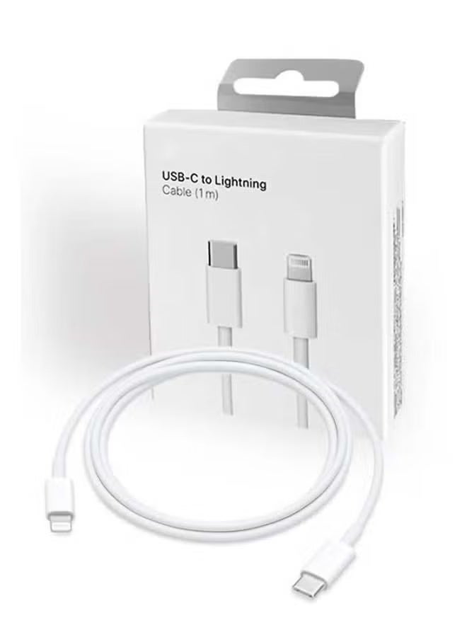 فوسيبورو كابل شحن iPhone بطول 1 متر [معتمد MFi] كابل USB C إلى Lightning لشحن سريع ونقل طاقة PD 20 واط، كابل شحن iPhone متوافق مع iPhone 14/14 Pro/14 Plus/14 Pro Max، iPad Pro، وجميع سلسلات iPhone 8-13. - Image 1