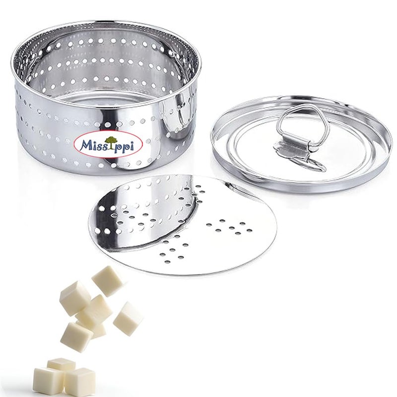Missippi Stainless Steel Round shaped Paneer Maker/Paneer Cheese/Tofu/Mould/Press Maker -850 ml Capacity - Image 4