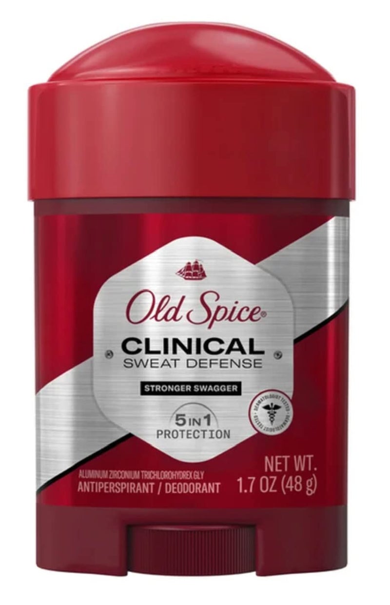 Old Spice Clinical Sweat Defense مزيل العرق المضاد للتعرق للرجال، 72 ساعة، أقوى سواجر، 1.7 أونصة - Image 2
