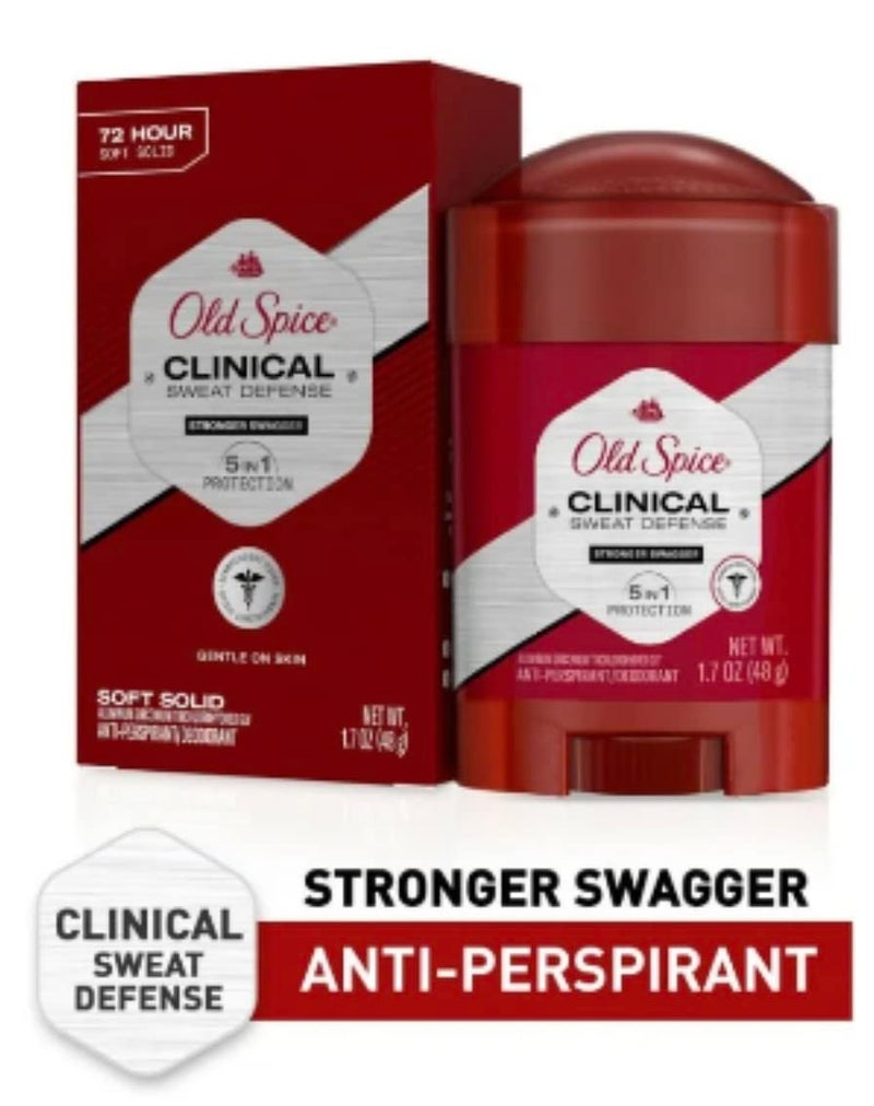 Old Spice Clinical Sweat Defense مزيل العرق المضاد للتعرق للرجال، 72 ساعة، أقوى سواجر، 1.7 أونصة - Image 3
