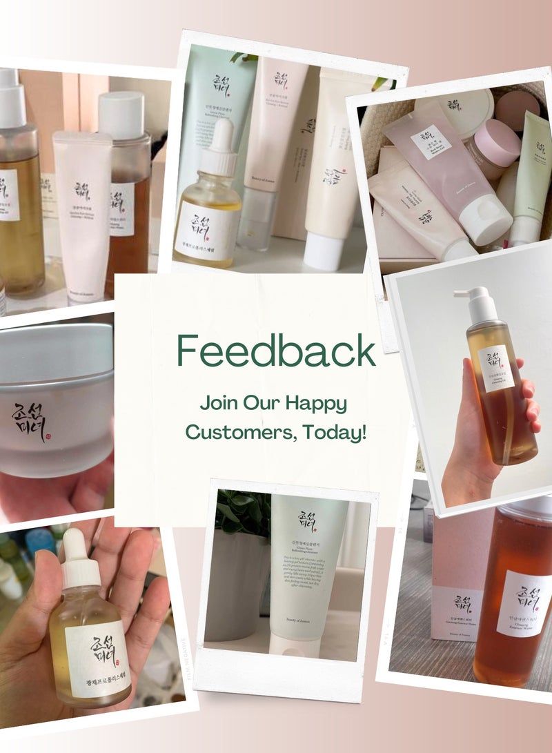 Beauty of Joseon Optimal Collection for Glowing Skin & Face Scrubber - Cleansing Oil, Cleansing Foam, Essence Water, Revive Eye Serum, Glow Serum, Dynasty Cream, Sunscreen Rice Probiotics SPF50+ PA++++ 560ml - Image 3