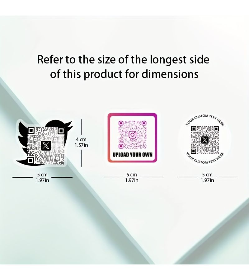 15 قطعة من سلاسل المفاتيح الأكريليك المربعة، ورموز QR للدعاية عبر وسائل التواصل الاجتماعي، رموز الدفع، إضافة الأصدقاء، أرقام الاتصال، رموز التجميع، هدية إعلانية. - Image 3
