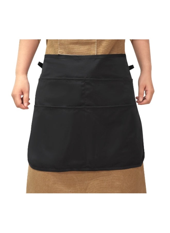 Generic Apron Half Waist Hairdressing Kit Barber Specific Waist Bag Kit Storage Apron  - Image 2