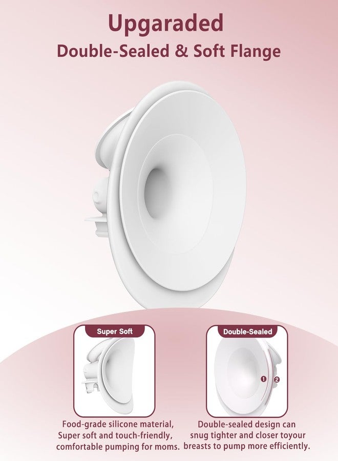 قطعة واحدة من شفة M9 المطورة مزدوجة الإحكام مقاس 24 مم، متوافقة فقط مع مضخة الثدي Momcozy Mobile Flow M9 المطورة، شفة مقاس 24 مم، خالية من مادة BPA، ضخ مريح، ليست قطع غيار أصلية من Momcozy - Image 4