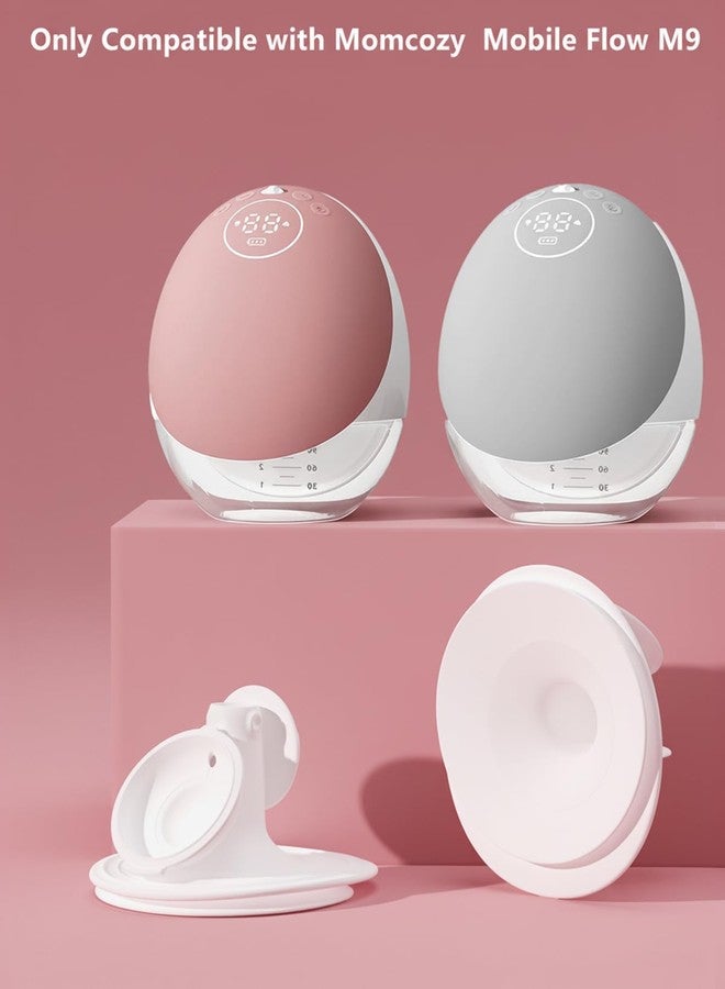 قطعة واحدة من شفة M9 المطورة مزدوجة الإحكام مقاس 24 مم، متوافقة فقط مع مضخة الثدي Momcozy Mobile Flow M9 المطورة، شفة مقاس 24 مم، خالية من مادة BPA، ضخ مريح، ليست قطع غيار أصلية من Momcozy - Image 2