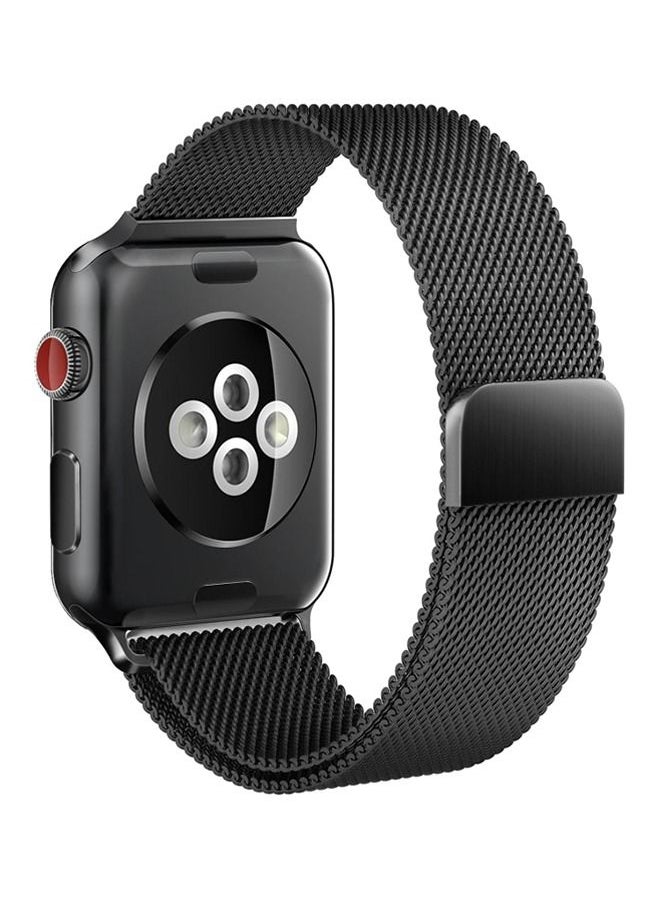 Generic - Replacement Band For Apple Watch Series 5/6/7 Nike Plus 42/44/45mm Black - Image 1