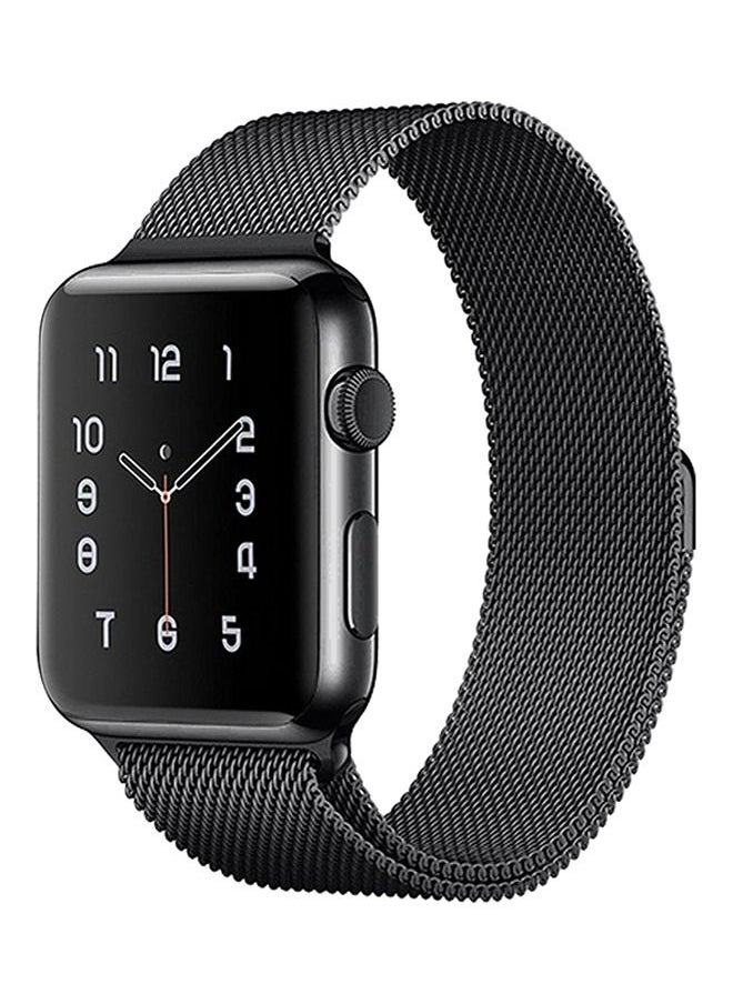 Generic - Replacement Band For Apple Watch Series 5/6/7 Nike Plus 42/44/45mm Black - Image 1