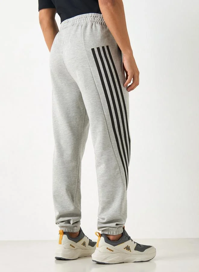 Kappa Kappa Striped Detail Joggers with Drawstring Closure and Pockets
