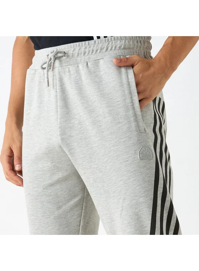 Kappa Kappa Striped Detail Joggers with Drawstring Closure and Pockets
