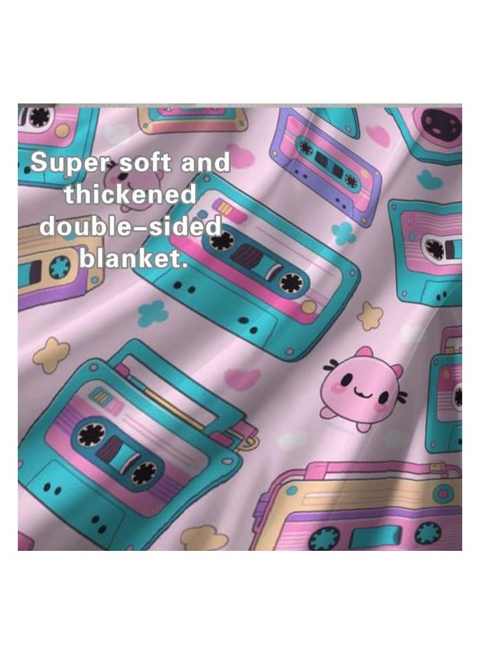 عام بطانية رقيقة من الفانيلا (دافئة ومريحة، ومناسبة للنوم واستخدام الألعاب وإزالة الغبار ومقاومة للرمل) 150 سم * 200 سم - 144 - Image 1