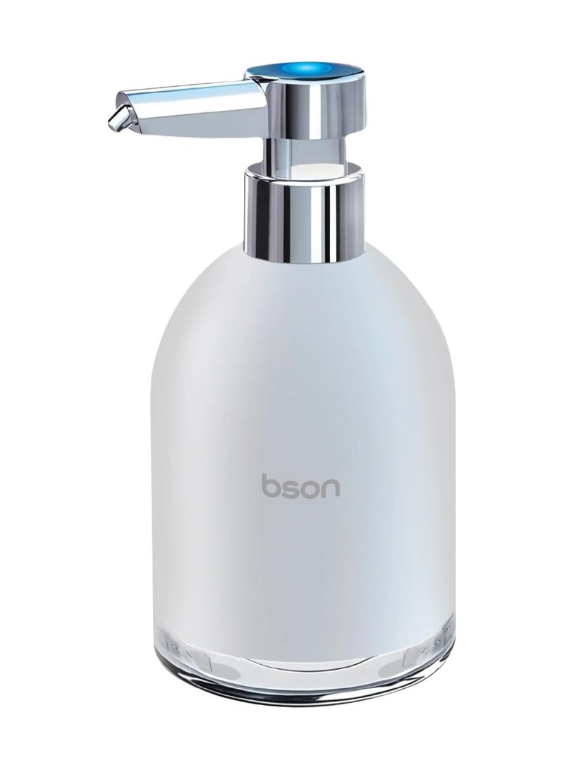 BSON موزع صابون ذكي - موزع رغوة تلقائي بدون لمس مع مستويات قابلة للتعديل، مقاوم للماء IPX7، حاوية قابلة لإعادة التعبئة بسعة 320 مل تدوم طويلاً للمطبخ والحمام والمكتب - Image 1