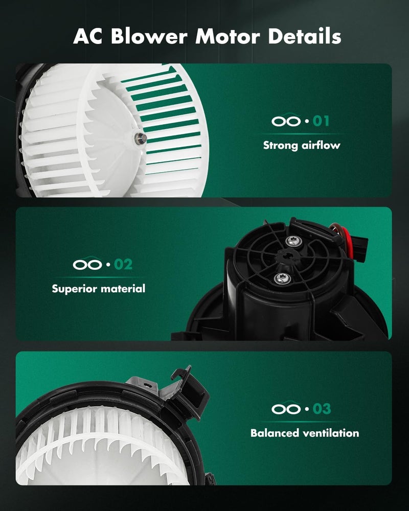 SCITOO محرك مروحة سخان HVAC مع قفص مروحة أمامي 700277 لمرسيدس بنز 2010-2020 - Image 3